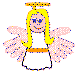 Handprint and footprint angel