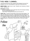 take home sheet