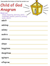 Child of God Anagram