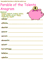 Parable of the Talent anagrams