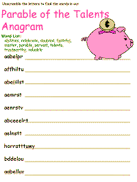 Parable of the Talents anagrams