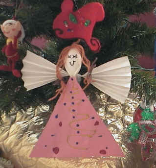 Plastic spoon angel craft