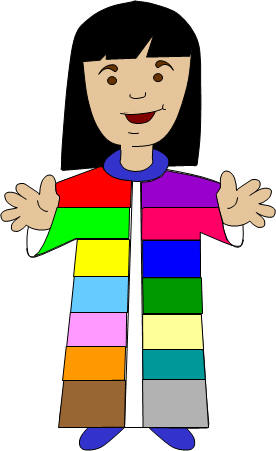 Children's version Bible story:  Joseph and His Coat of Many Colors