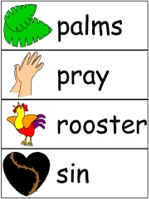 easter word list unit