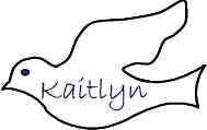Dove Name Tag