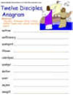 anagram worksheets