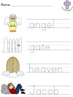 Jacob's Dream Picture Clue - Read and Trace