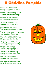 A Christian Pumpkin poem for kids