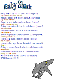 Baby Shark with printable template