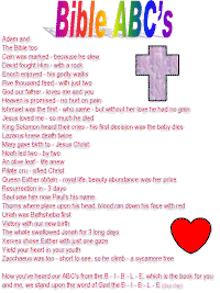 Bible ABC with printable template