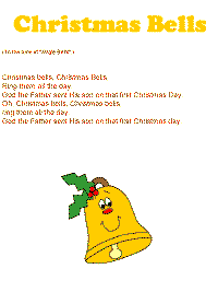 Christmas Bells with printable template