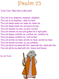 Psalm 23 song