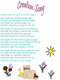 Creation printable song templates for kids