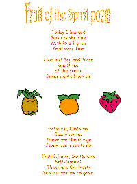 Fruit of the Spirit poem for kids