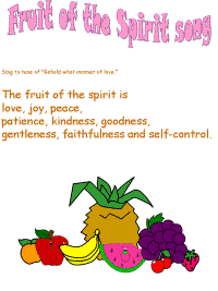 Fruit of the Spirit printable song templates for kids