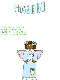 Hosanna printable song templates for kids