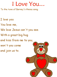 I Love you printable song templates for kids