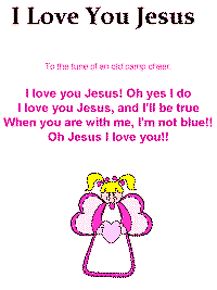 I Love you Jesus printable song templates for kids