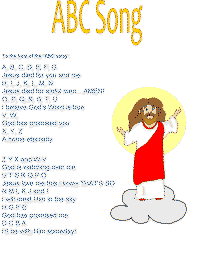 Jesus Alphabet printable song templates for kids