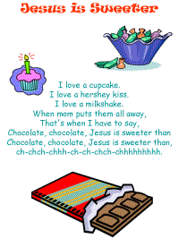 Jesus is Sweeter printable song templates for kids