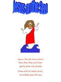 Jesus on the Sea with printable template
