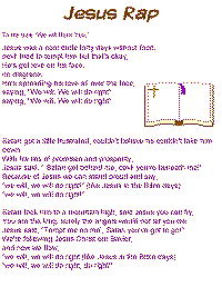 Jesus Rap with printable template