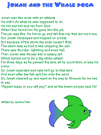 Jonah and the Whale with printable template