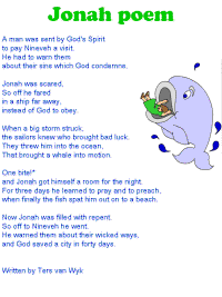 Jonah poem for kids
