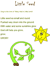 Little Seed printable song templates for kids