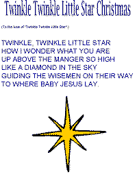 Twinkle Twinkle Little Star Christmas with printable template