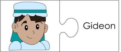 Gideon word matching worksheets