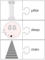Jacob's Dream or Jacob's Ladder word match worksheets