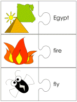 Moses word match worksheets