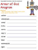armor of god anagram