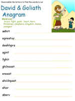 David and Goliath anagram