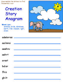 creation story anagram