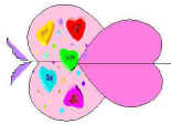 heart butterfly paper craft