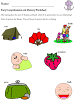Abraham and Sarah Comprehension and Memory worksheets