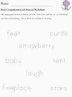 Abraham and Sarah Comprehension and Memory worksheets