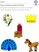 Queen Esther Comprehension and Memory worksheets