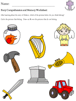 Gideon Story Comprehension and Memory worksheets