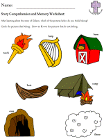 Gideon Story Comprehension and Memory worksheets