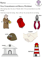 Hannah's Promise Comprehension and Memory worksheets