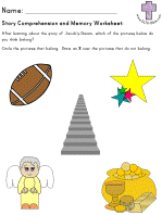 Jacob's Dream Story comprehension worksheets