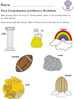 Jacob's Dream Story Comprehension worksheets