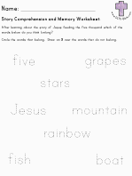 Story Comprehension worksheets