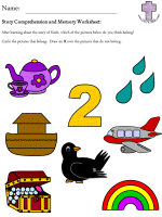 Story Comprehension and Memory worksheets