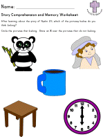 Jacob and Esau Comprehension and Memory Worksheets