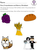 Ruth and Naomi Story Comprehension and Memory