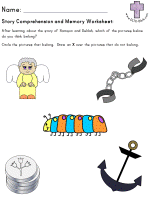 Jacob and Esau Comprehension and Memory Worksheets